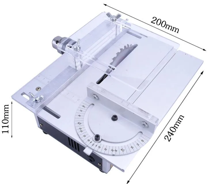Регулируемая скорость DIY Миниатюрные настольные пилы DIY столярная бензопила маленькая режущая машина модель пилы с функцией полировщика
