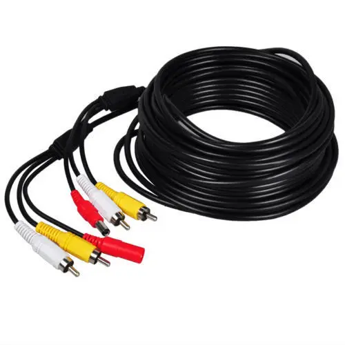  10m 33ft 65FT 20M RCA Power Audio Mic Video AV Cavo di Estensione per CCTV HD 1080P AHD TVI CVI IR 