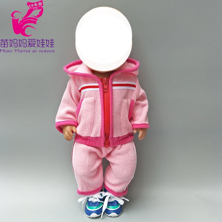 Кукольная одежда для 18 дюймов, кукольный жилет, куртка, рубашка и штаны для 1" 43 см, детские куклы для новорожденных, игрушки, аксессуары, подарки для маленьких девочек