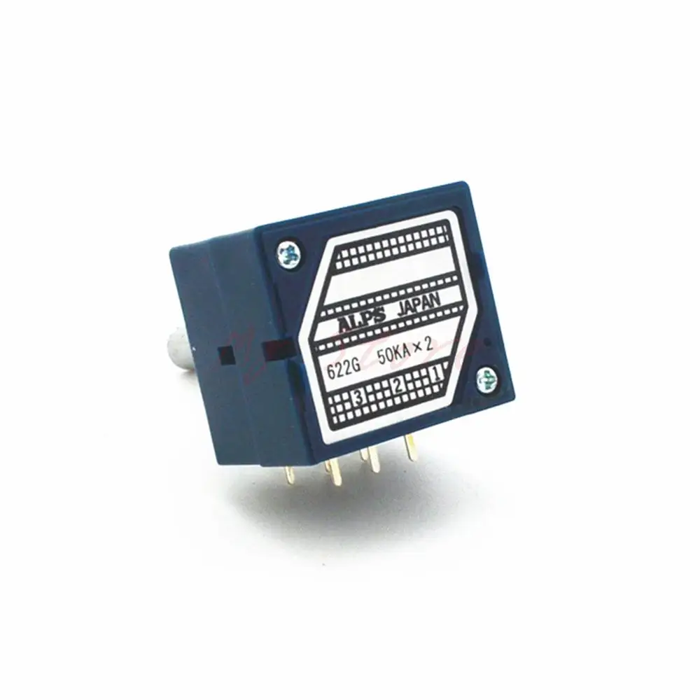 

50K ALPS RK27 VOLUME Potentiometer Dual 50KAX2 Slotted Japan