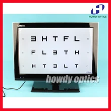 Новое поступление 19 светодио дный LED диаграмма остроты зрения широкий спектр карт зеркальная способность