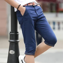 Мужские летние повседневные шорты Карго с карманами, мужские брендовые новые пляжные шорты из хлопка, однотонные Дышащие Модные повседневные шорты для мужчин