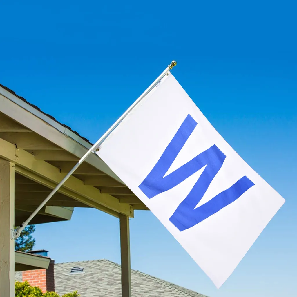 

Chicago W Win Banner 3x5FT Outdoor Garden Decoration Chicago League Victory Flag 3x5FT 2019 new 90x150cm Garden Decoration