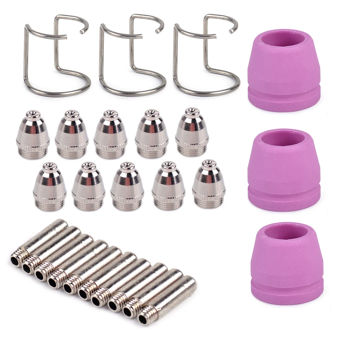 LETAOSK Plasma Cutter Consumable Torch Electrode Tip Nozzle Shield Cup Spacer Guide Kit fit for SG-55 AG-60 WSD-60 LETAOSK Plasma Cutter Consumable Torch Electrode Tip Nozzle Shield Cup Spacer Guide Kit fit for SG-55 AG-60 WSD-60