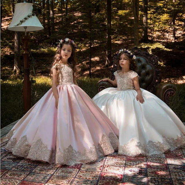 Sugar Kayne C309 Girls Crystal Tassel Cap Sleeve Pageant Dress Long Ba –  Glass Slipper Formals