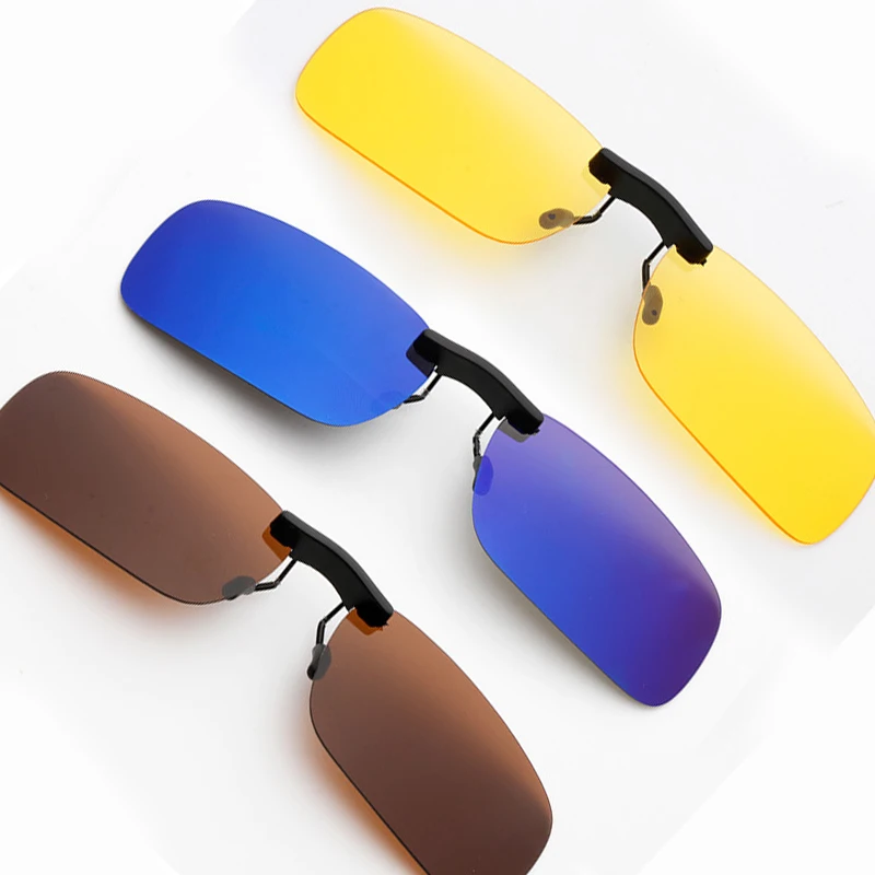 2018 Polarized Glasses Clips Slow Down Sunglasses Glare Night Clear