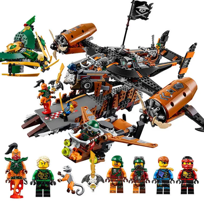 

LEPIN 06028 Phantom Ninja Misfortune's Keep Jay Building Blocks Minifigure Set Bricks Boy Toys Children New Year Gift