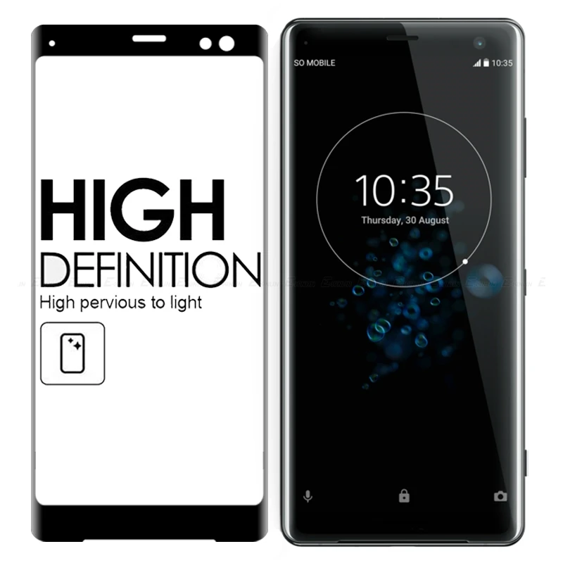 3D закругленные края полное покрытие из закаленного стекла для Sony Xperia XZ3 XZ2 Premium XZ1