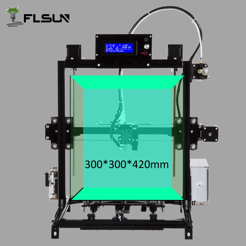 Русский склад Flsun 3d принтеры DIY Kit большая площадь печати 300*300*420 автоматическое