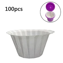 Новые 100 шт одноразовые бумажные фильтры для кофе чашки одной сервировки Замена капсула аксессуары для кофе