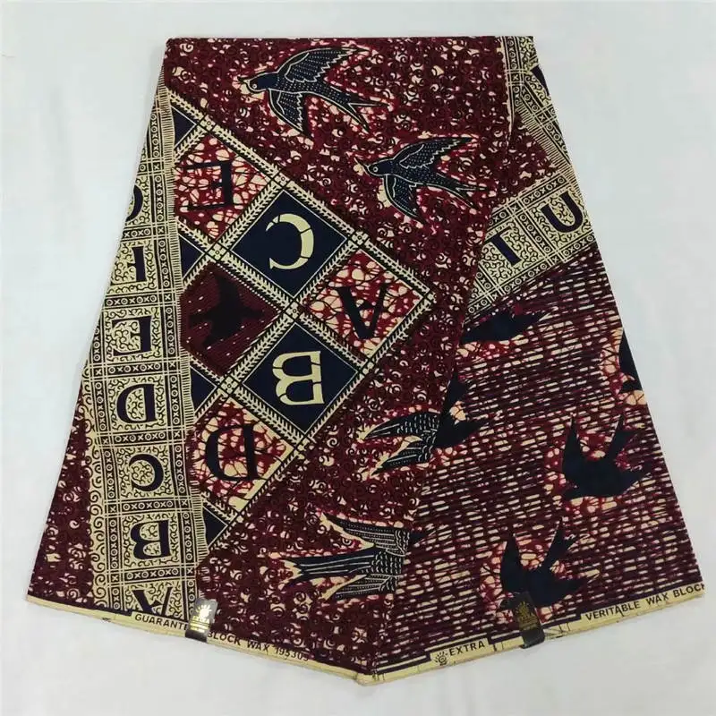 

T2!high quality african wax print fabric java wax 6yards 100% cotton african java wax prints fabrics for dresses ! P41453