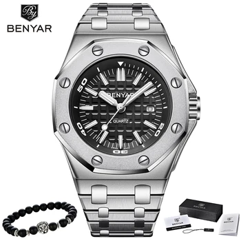 

2019 BENYAR New Fashion Mens Watches Top Luxury Brand Military Male Clock Analog Quartz Watch Men Sport watch Relogio Masculino