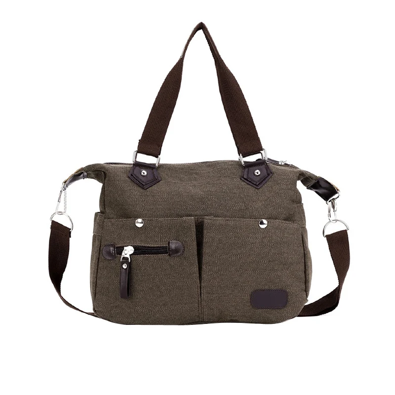 

Fashion Unisex bag High quality and large capacity Washed canvas Men shoulder bag casual Women handbags bag crossbody bag