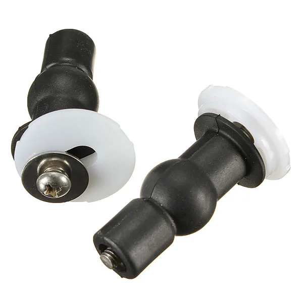 New Arrival 1 Pair WC Toilet Seat Hinges Commode Cover Screw Well Nuts