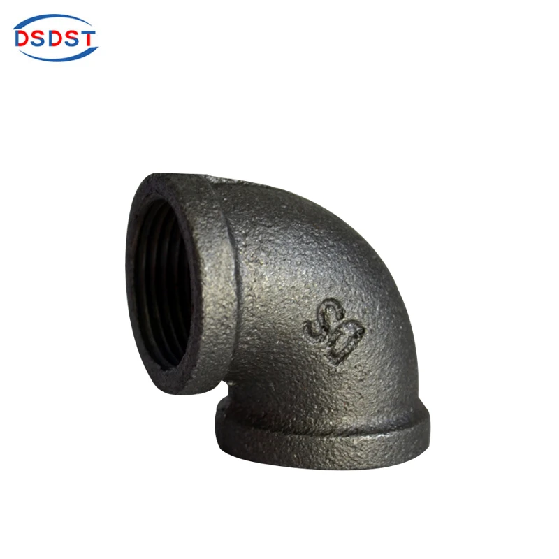 10 3//4/" BLACK MALLEABLE IRON PIPE THREADED 90° ELBOW FITTINGS PLUMBING P6478