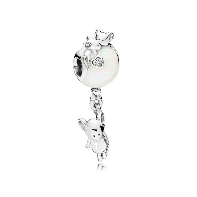 

Fanier 100% 925 Sterling Silver 1:1:797240en23 Mouse And Pendurated Ball Charm Free Heart