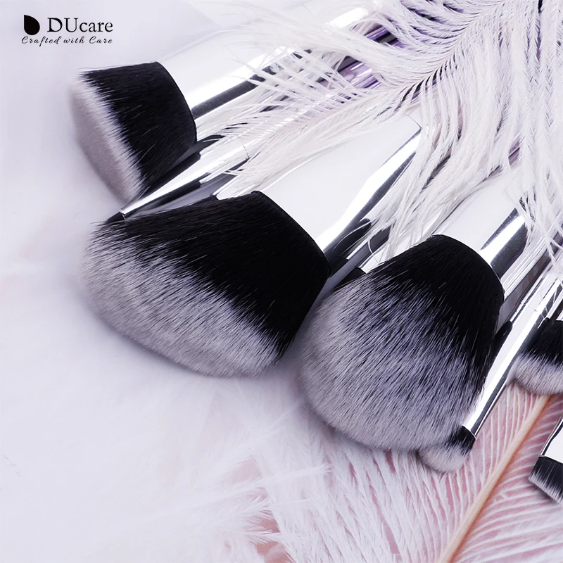 DUcare 9 шт. набор кистей для макияжа, пудра, тени для век, тональный крем, кисть для бровей, косметические кисти для макияжа