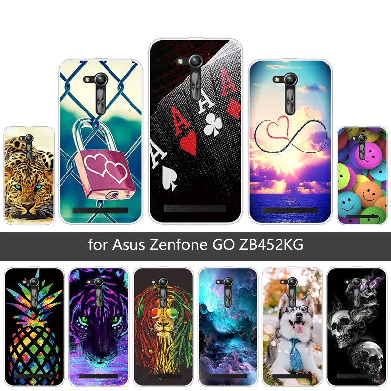Чехлы для телефонов Asus Zenfone GO ZB452KG тонкий гибкий чехол из ТПУ Funda ZenfoneGO ZB450KL