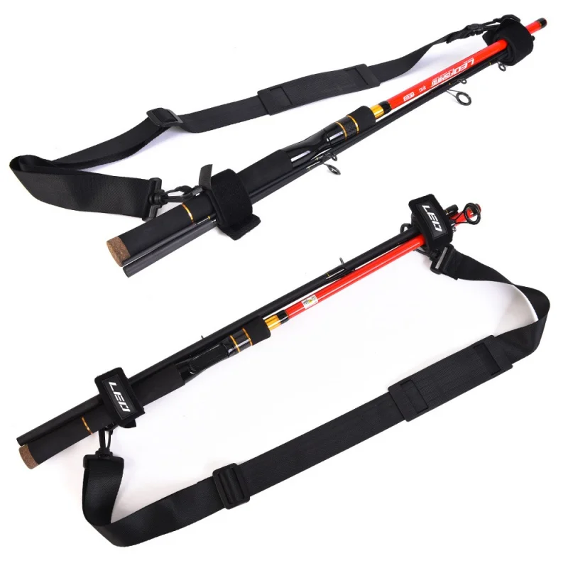 1 Pesca Fishing Rod Carry Strap Sling Band Adjustable Shoulder Belt