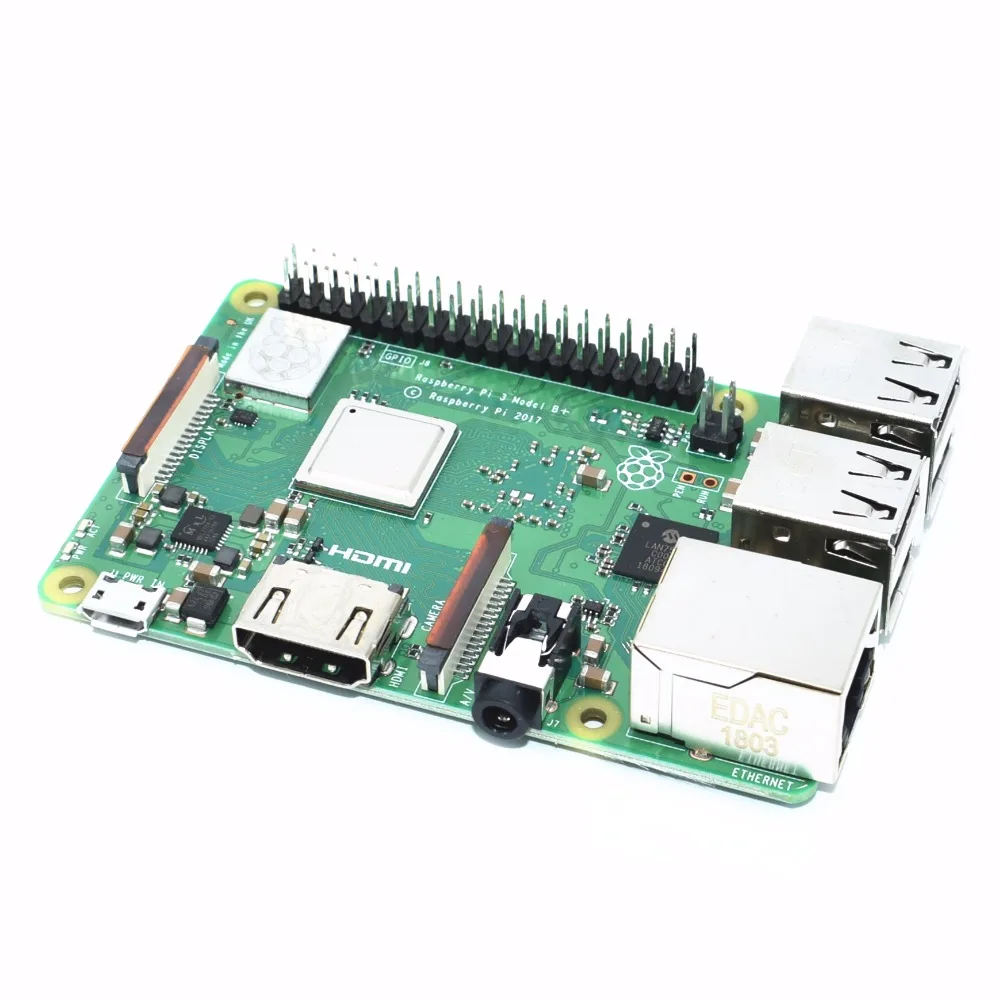 Raspberry Pi 3 Model B+(вилка) Встроенный четырехъядерный Процессор Broadcom 1,4 ГГц 64 бит Wifi Bluetooth и USB порт