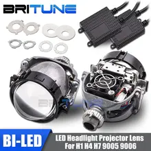Автомобильный Би-светодиодный проектор, линзы H1 9005 9006 H4 H7, светодиодный фонарь для фар, автомобильный Стайлинг, модифицированный Hi/Lo луч, линзы, аксессуары