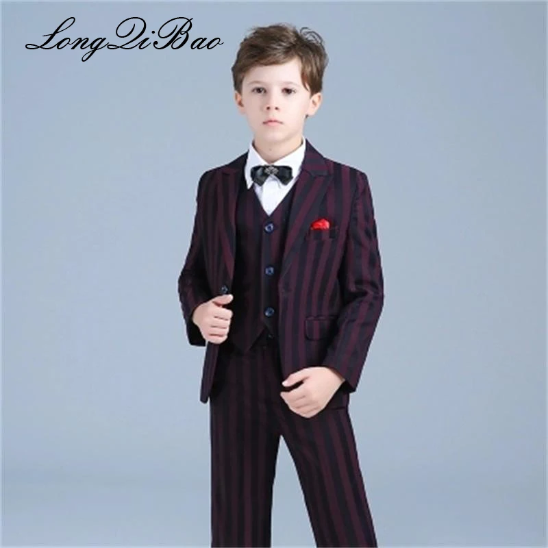Children's striped suit suit boy fashion suit design stage singer children's jacket men's striped suit jacket dance star style Children's striped suit suit boy fashion suit design stage singer children's jacket men's striped suit jacket dance star style