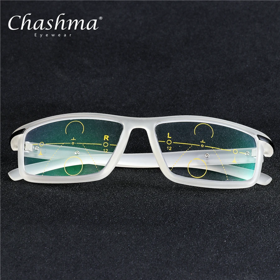 Cena CHASHMA marki progresywne soczewki wieloogniskowe okulary do czytania mężczyźni prezbiopii nadwzroczność okulary sportowe TR90 óculos De Grau