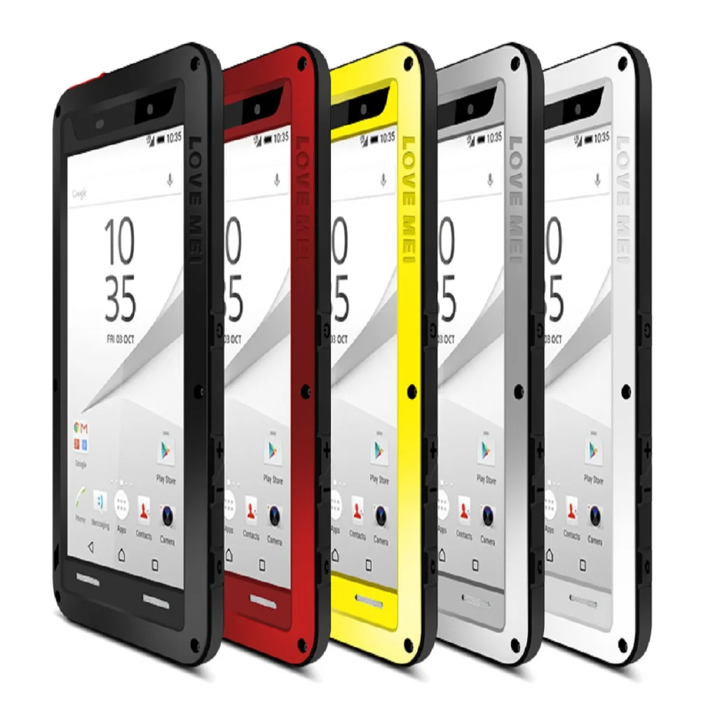 Чехол с полным корпусом для Sony Xperia XZ1 Compact XZ2 XZ XZ3 P M5 противоударный металлический