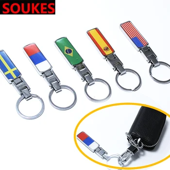 

Car VIP TURBO Flag Emblem Badge Key Chain Ring For BMW E46 E39 X5 E53 X6 Mini Cooper Audi A4 B6 B8 A5 TT Ford Fiesta Kuga