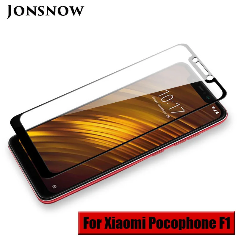 JONSNOW закаленное стекло для Xiaomi Pocophone F1 полноэкранная Защитная пленка F 1