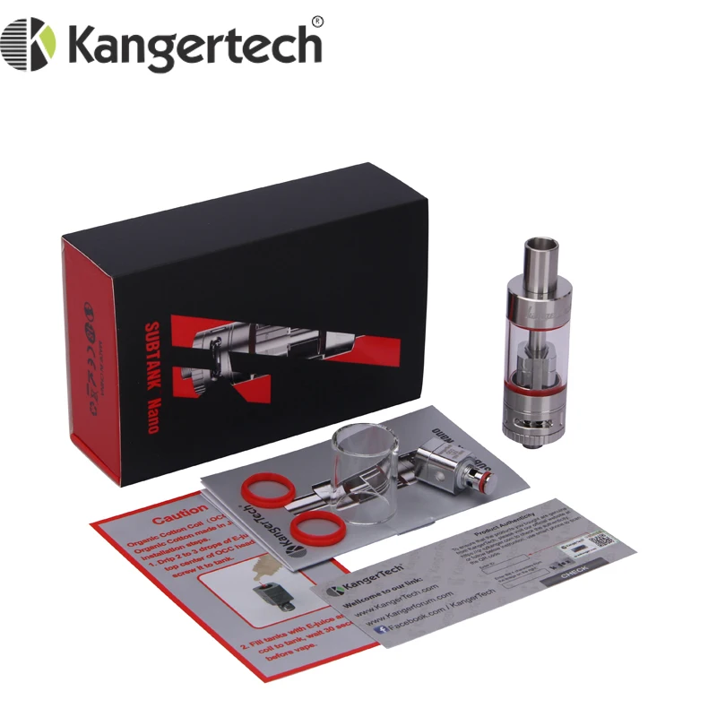 Оригинальный набор нано атомайзера Kanger 3 0 мл бак Pyrex OCC Coil Kangertech клиромайзер