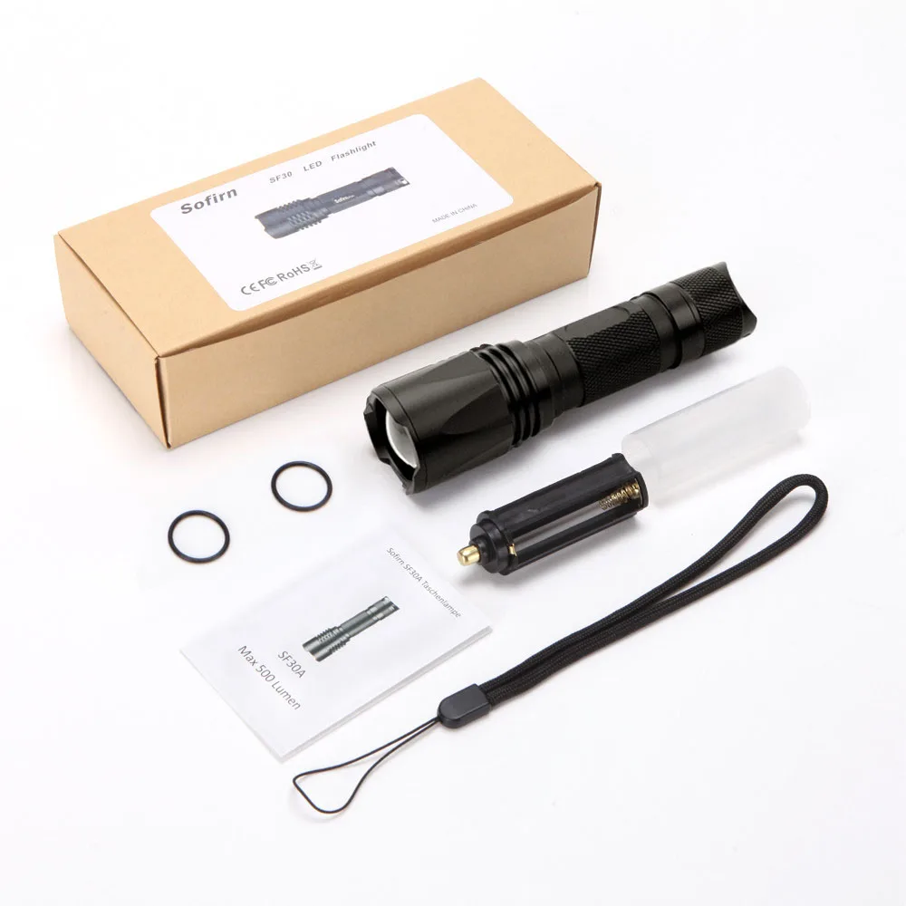 Sofirn SF30 мощный масштабируемый светодиодный фонарик AAA 18650 CREE XM L2 тактический