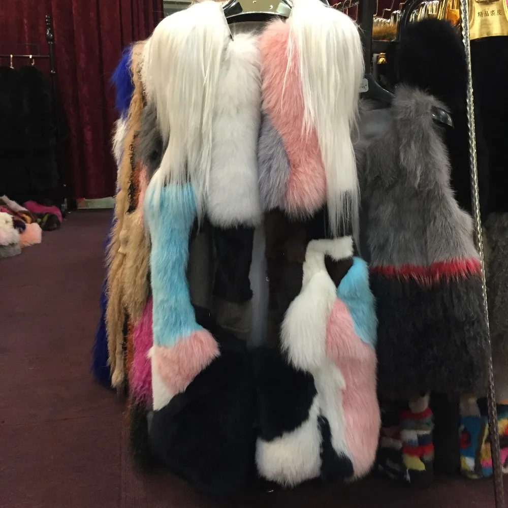 

SQXR FUR real mink fur fashion jacket women real mink Fur coat women natural mink fur vest