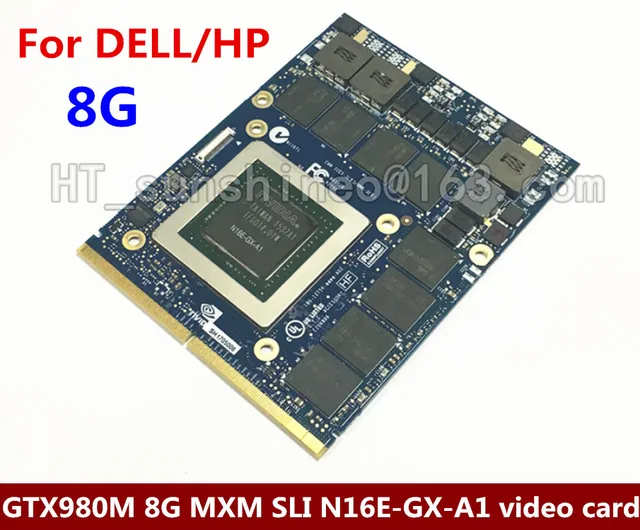 High Quality For Dell Alienware 18 M18X R2 R3 R4 18 Inch Laptop nVidia GeForce GTX 980M Sli GPU