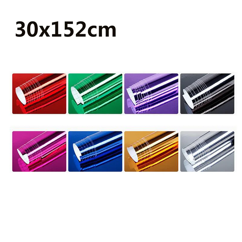 

Decal Stretchable Reflective Super Gloss Chrome Mirror Vinyl Film Wrap Sticker Installation