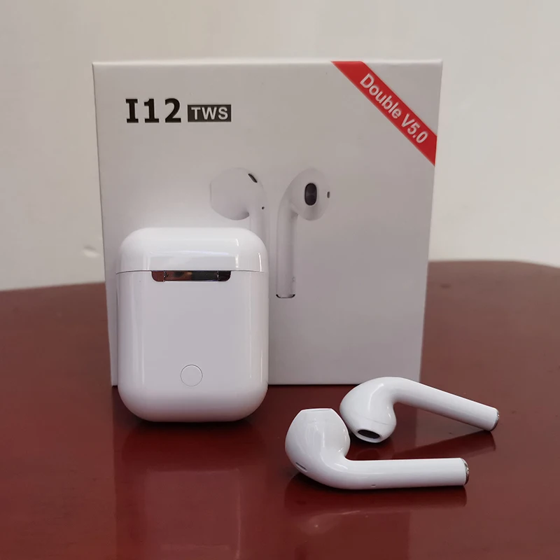 

Original i12 TWS mini bluetooth earphones Wireless bass Earbuds sport headset 5.0 touch earphone with mic for all smart phone