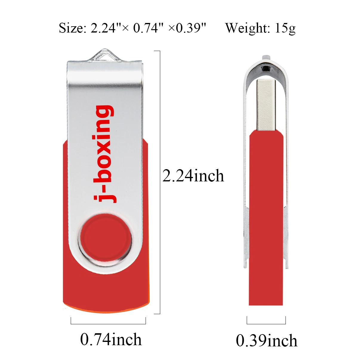 USB флеш накопитель J boxing металлический вращающийся 64 ГБ 128 16 32 8 для ПК Macbook Red|USB
