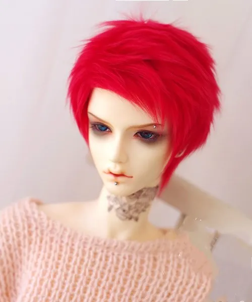 

Top quality 1/3 1/4 1/6 Red color BJD Hair SD Doll Wig BJD SD Hot Sale