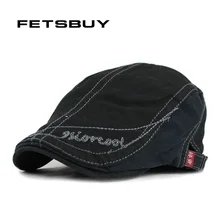 FETSBUY Козырьки Берет Cap Хлопок Шляпы Для Мужчин И Женщин поле для Гольфа Открытый Шлем Солнца Gorras Planas Плоские Кепки Регулируемые береты