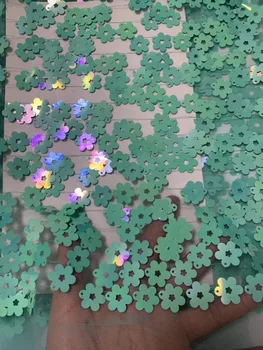 

Water Green French Lace Fabric 3D Flowers Embroidered African Tulle Lace Fabric With Sequins African Lace Fabric For Wedding