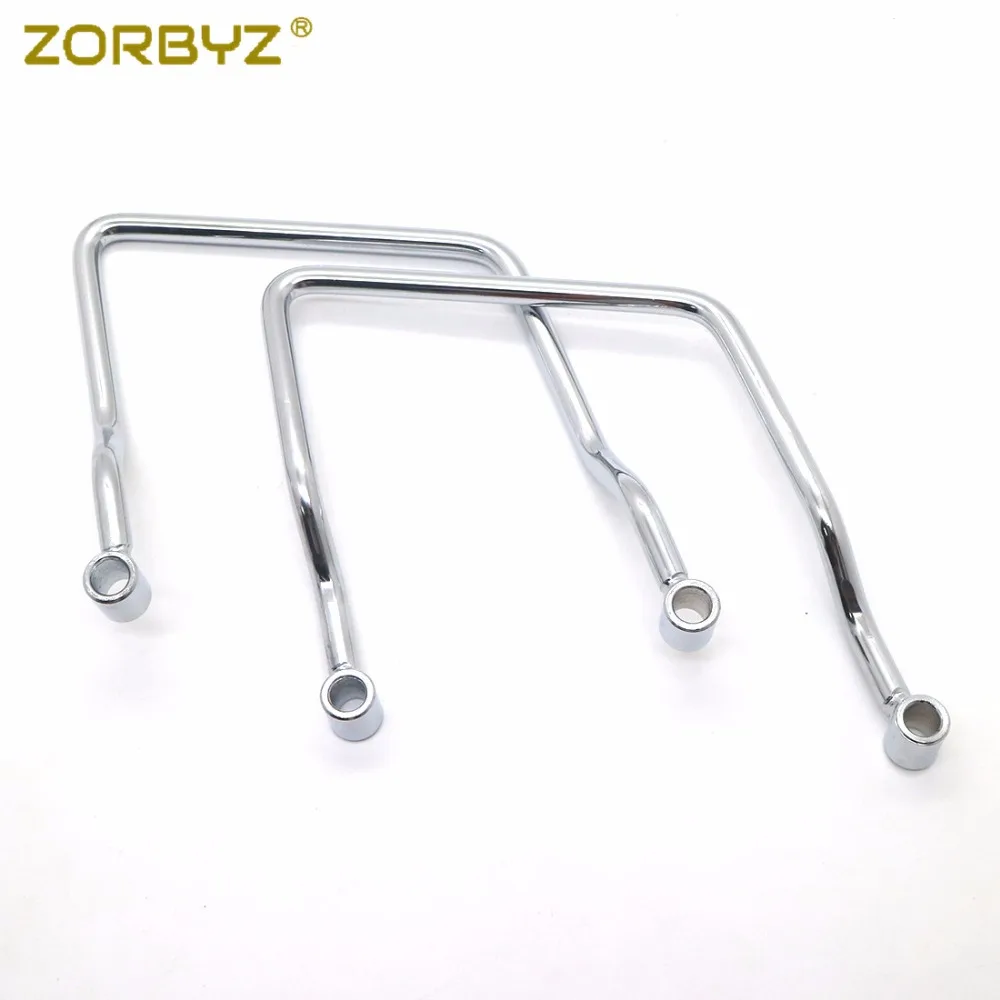 ZORBYZ мотоциклетная хромированная сумка Седло 15 см кронштейн для крепления бар