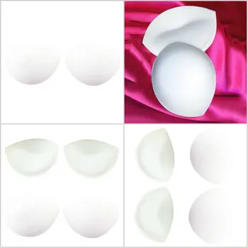 

Women Bra Inserts Chest Cups Breast Bra Enhancers Sponge Bra Pads Swimsuit Padding Bikini Inserts Chest Pad Foam