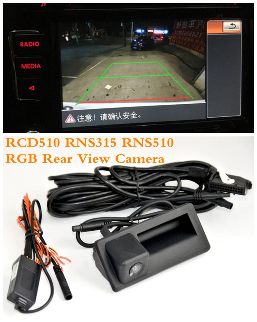 2015 OEM RGB заднего вида камера RVC для VW Golf Plus Jeta MK5 5 MK6 VI Tiguan Passat B7 RNS510 RCD510 56D 827 566A|Все