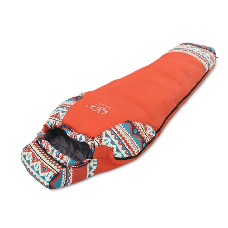 

Professional Duck Down Sleeping Bag Keep Warm Adult Camping Hiking Travel Envelope Style Sleeping Bag