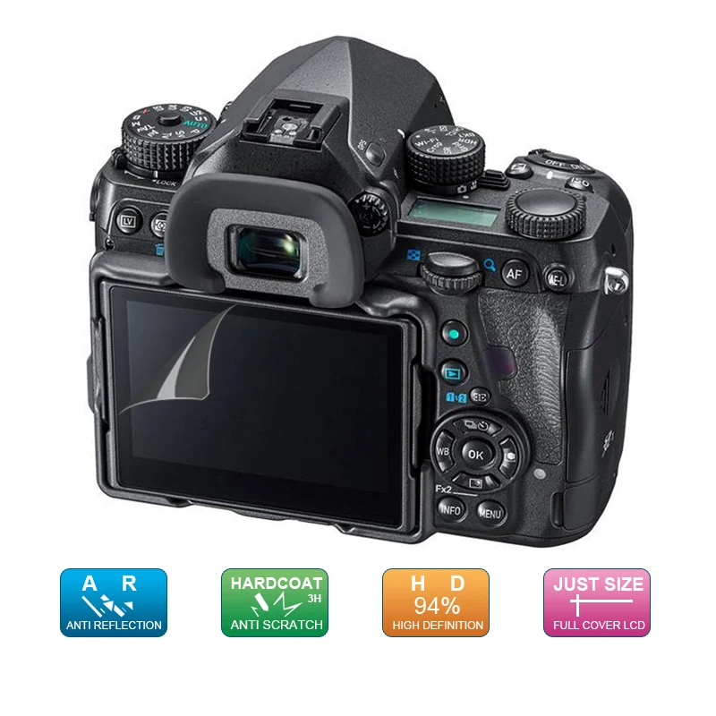 (6 Pz, 3 Pack) Display Pellicola Screen Display Protector W/Lcd Superiore Per Ricoh Pentax K/K1 Mark Ii Fotocamera Digitale