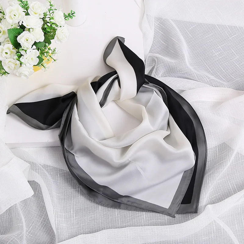 Женский носовой платок полотенце женское карманное полотенце цветочный узор Карманный квадратный носовой платок для девочек Подарки KR008