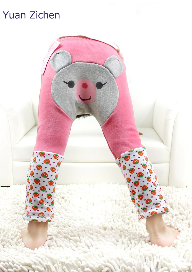 Newborn Toddlers Baby Boy Girl Thick Warm Cotton Animals PP Pants Children Child Cotton Warm Trousers for1-3Yr Winter for Boy