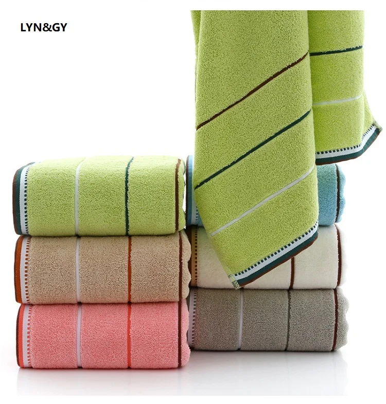 

LYN&GY New 3PCS/Set 100% Cotton Towel Set One Piece 70*140cm Bath Towel Two Pieces 34*75cm Face Towels Gift Towel Set Bathroom