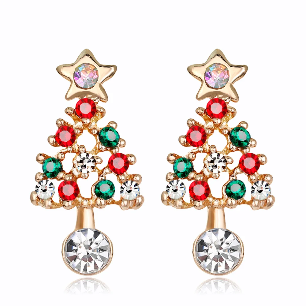 

New Christmas Earrings Exquisite Christmas Tree Earrings Popular Earrings