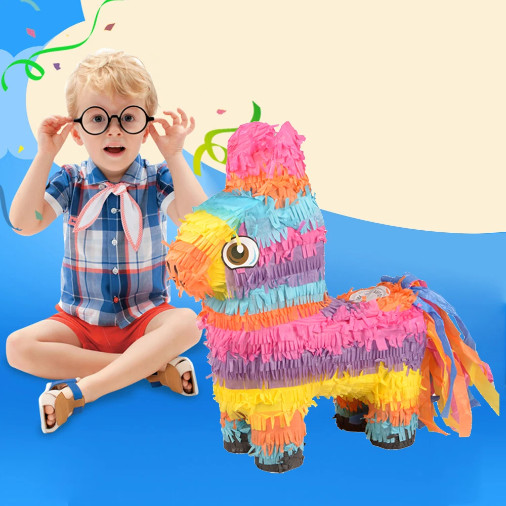 Pinata Единорог вечерние с днем рождения Детские украшения игры конфеты реквизит Beat Pinata бумага сложенный игры подарки игрушки сувениры Поставки